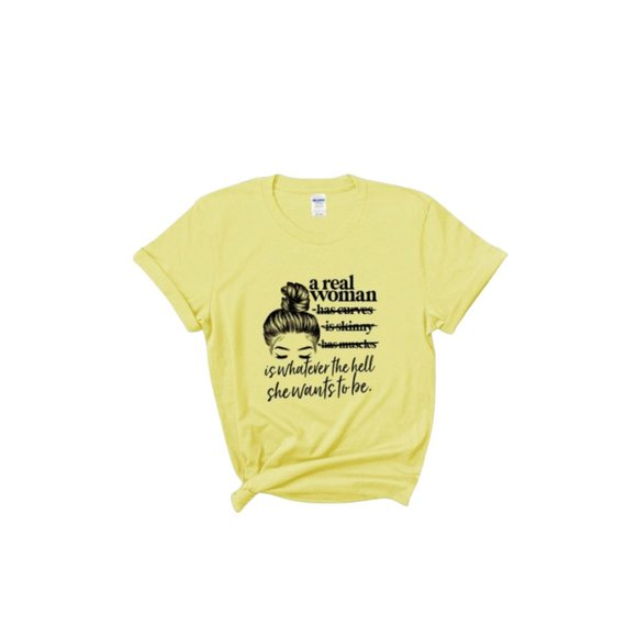 Real Women Tee-Cornsilk - Picture 1 of 1